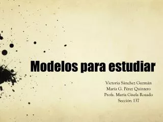 modelos para estudiar