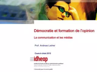 prof andreas ladner cours choix 2012