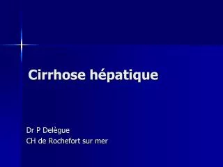 cirrhose h patique