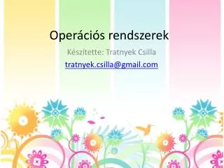 oper ci s rendszerek