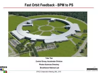 Fast Orbit Feedback - BPM to PS