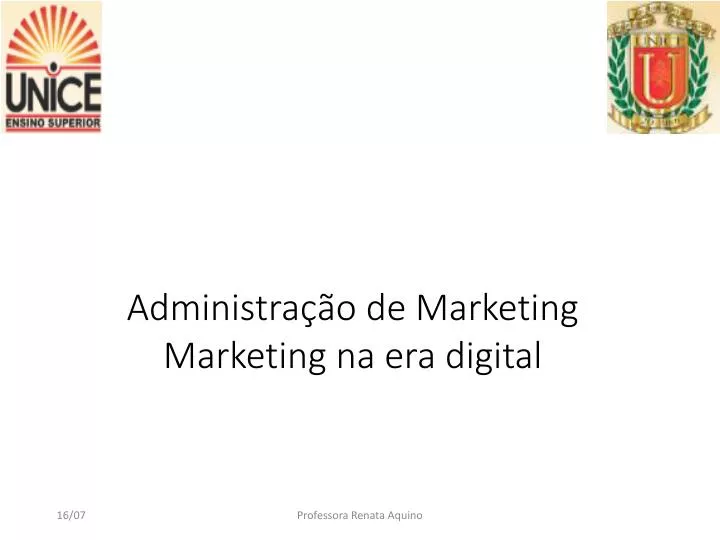 administra o de marketing marketing na era digital