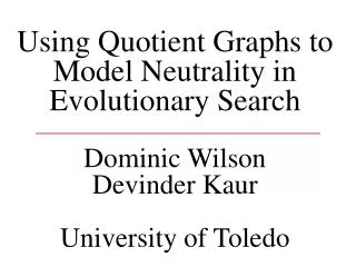Quotient Models and Graphs: