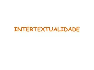 intertextualidade