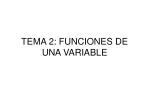TEMA 2: FUNCIONES DE UNA VARIABLE - slide 1