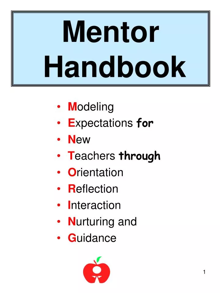 mentor handbook