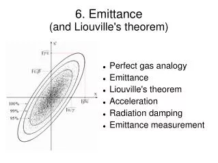 6. Emittance (and Liouville's theorem) ?