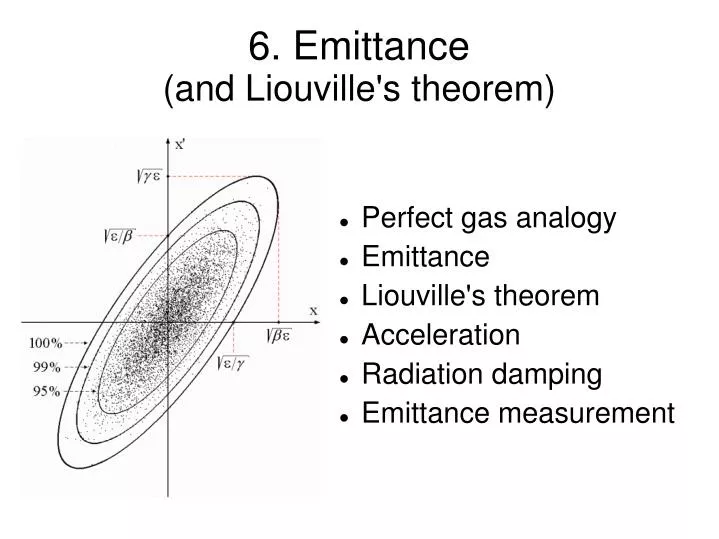 6 emittance and liouville s theorem