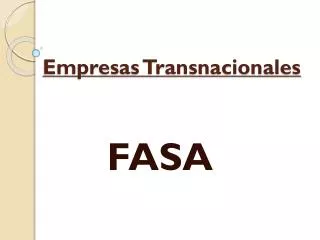 empresas transnacionales