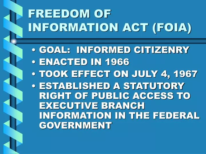 freedom of information act foia