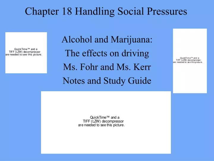 chapter 18 handling social pressures