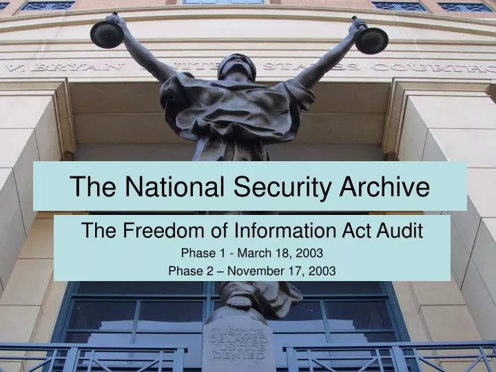 the national security archive