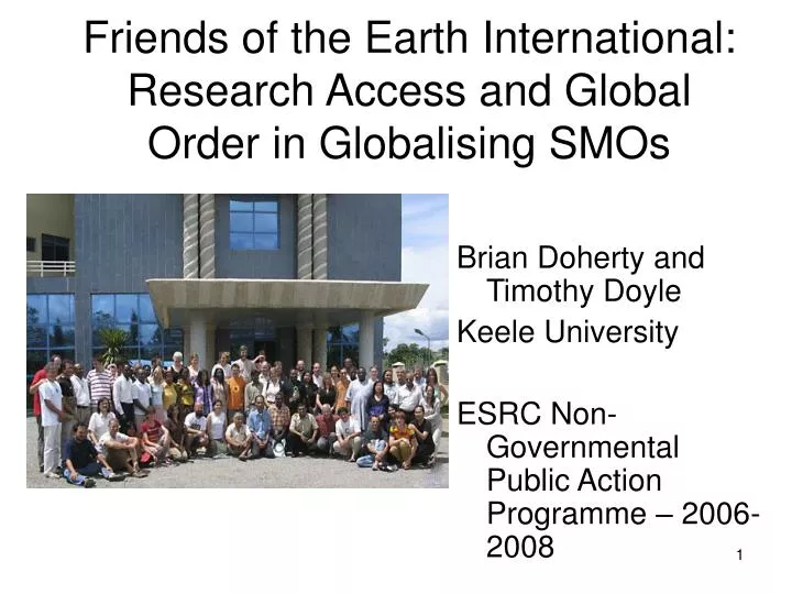 friends of the earth international research access and global order in globalising smos