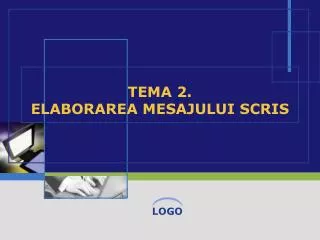 2 elaborarea mesajului scris
