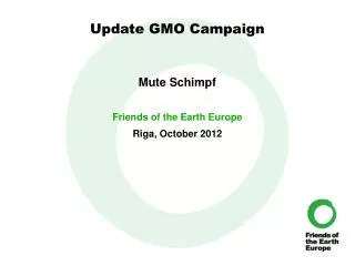 Update GMO Campaign