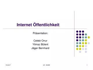 internet ffentlichkeit