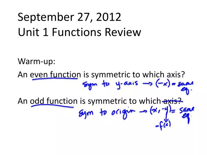 september 27 2012 unit 1 functions review