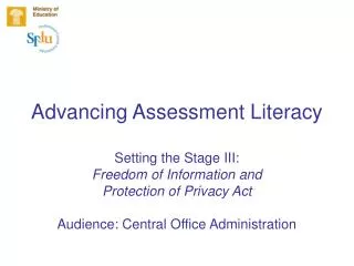 Advancing Assessment Literacy