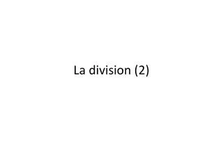 la division 2