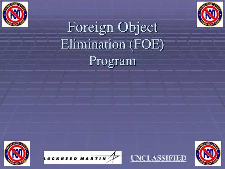 foreign object elimination foe program