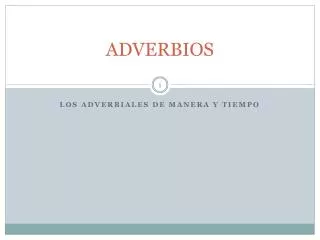 adverbios