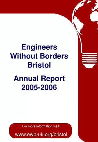 Engineers Without Borders Bristol Annual Report 2005-2006