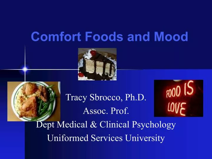 comfort foods and mood