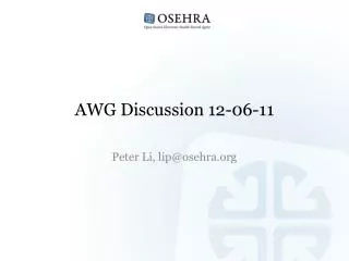 AWG Discussion 12-06-11