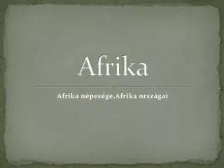 afrika