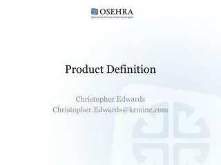 Product Definition