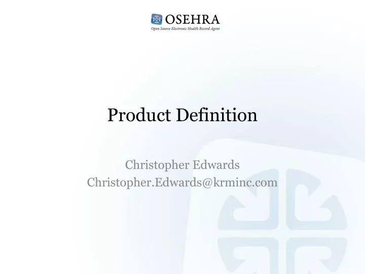 product definition
