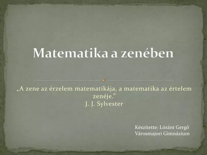 matematika a zen ben