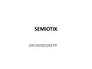 semiotik