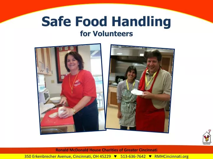 safe food handling for volunteers