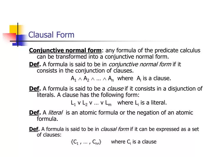 clausal form