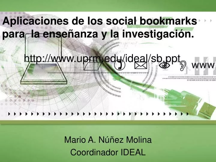 aplicaciones de los social bookmarks para la ense anza y la investigaci n