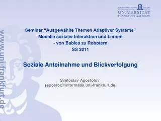 svetoslav apostolov sapostol@informatik uni frankfurt de