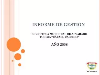 informe de gestion