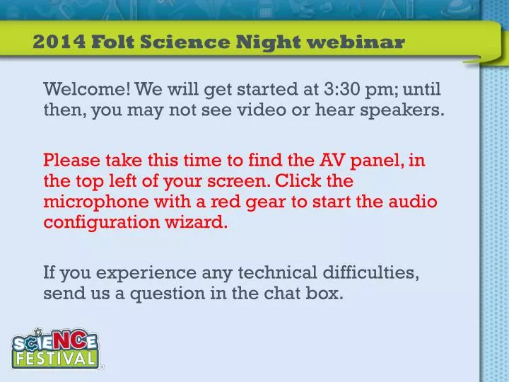 2014 folt science night webinar