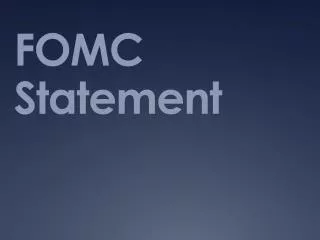 FOMC Statement