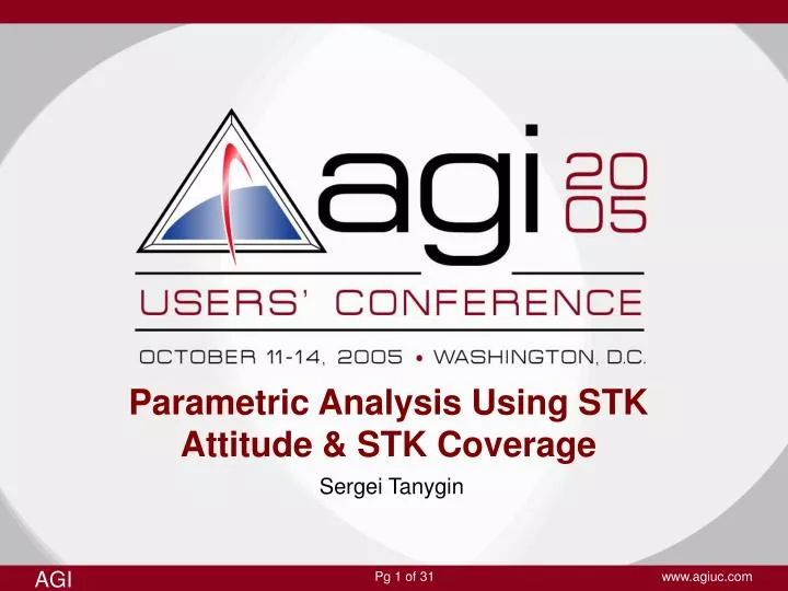 parametric analysis using stk attitude stk coverage