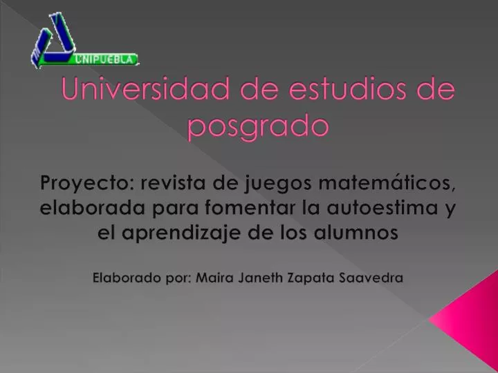 universidad de estudios de posgrado