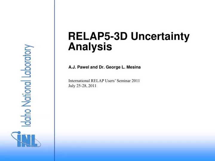 relap5 3d uncertainty analysis