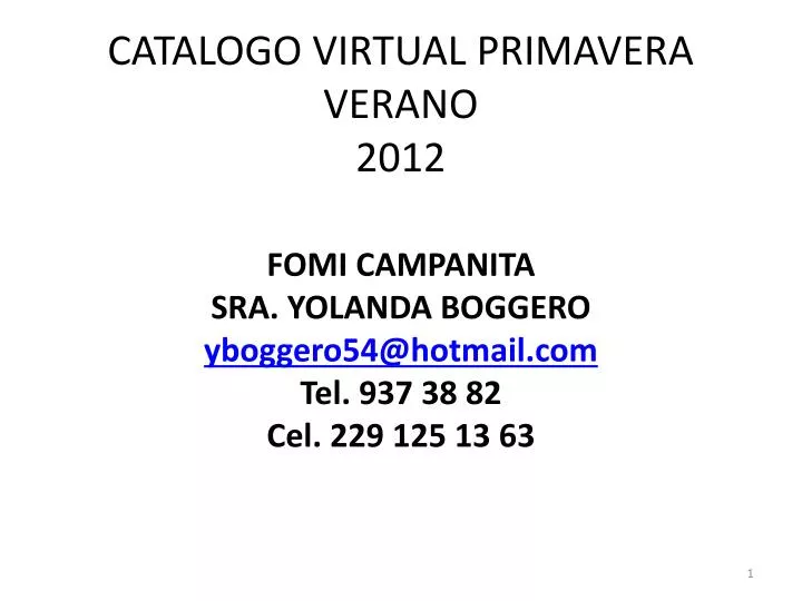 catalogo virtual primavera verano 2012