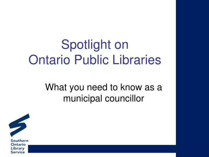 spotlight on ontario public libraries