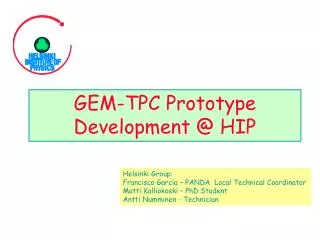 GEM-TPC Prototype Development @ HIP