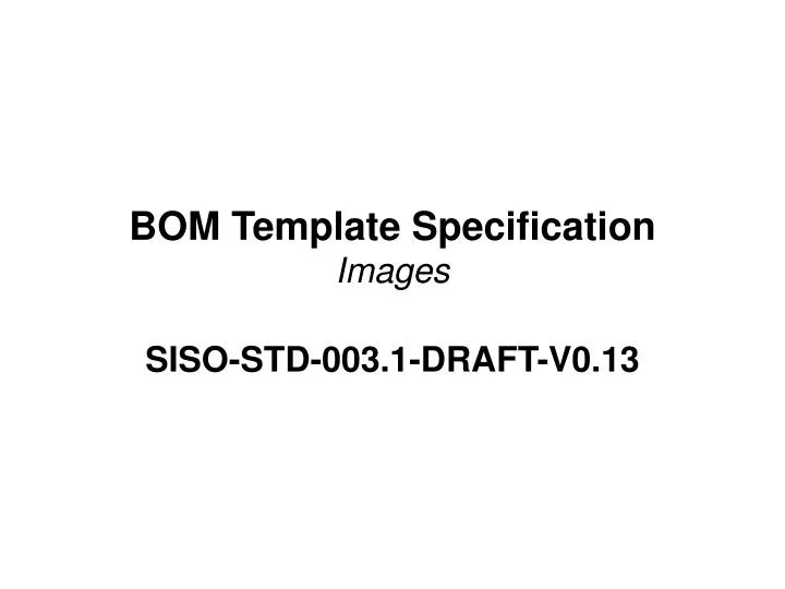 bom template specification images