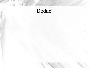 dodaci