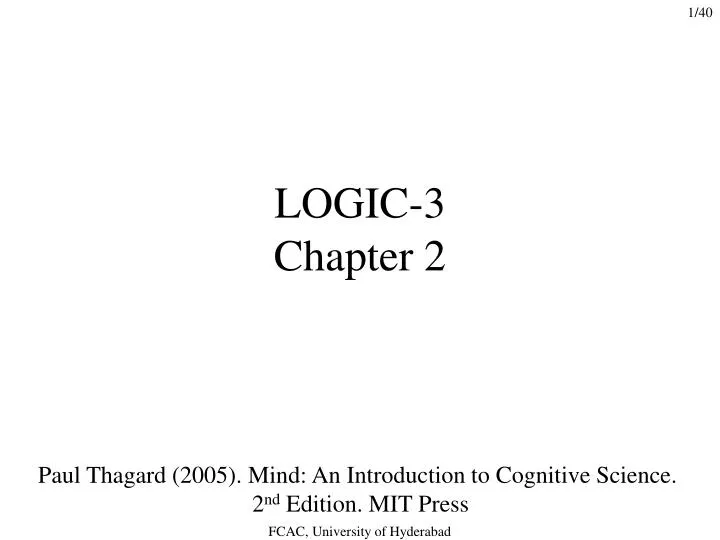 logic 3 chapter 2