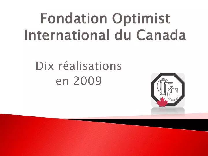 fondation optimist international du canada
